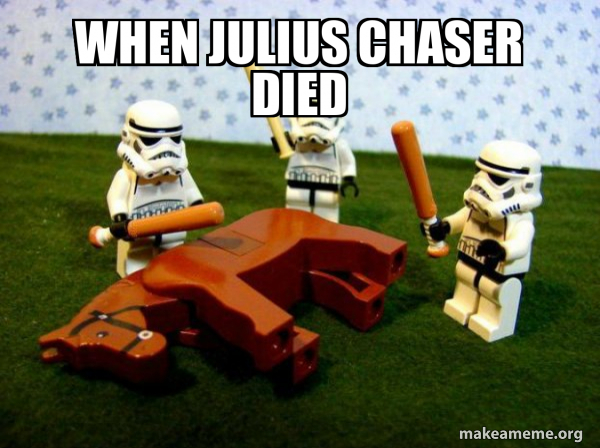 Flogging a Dead Horse meme
