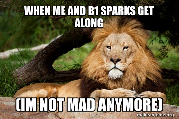 Contemplative Lion meme