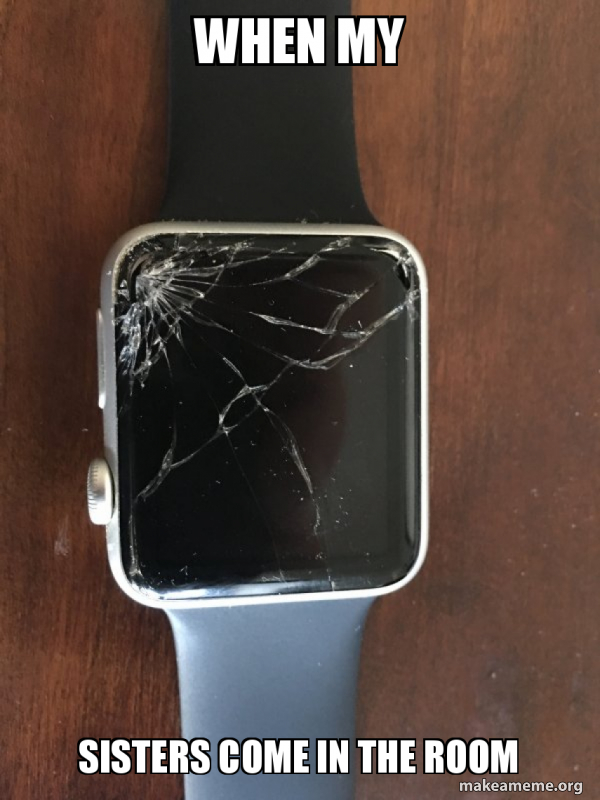 Broken Apple Watch meme