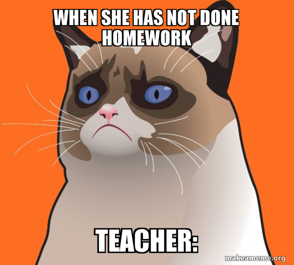 Cartoon Grumpy Cat meme