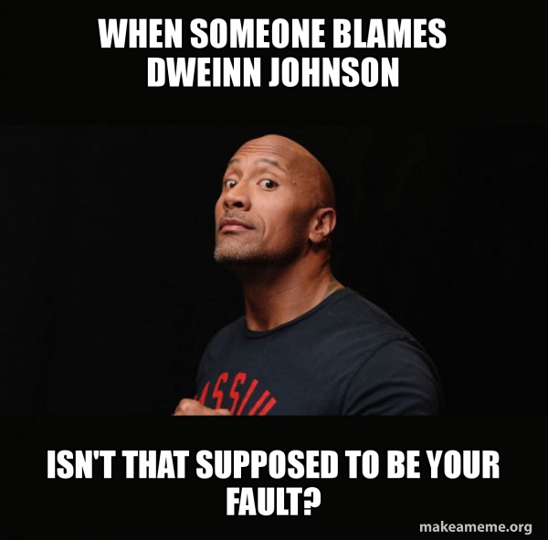 Dwayne Johnson (The Rock) meme