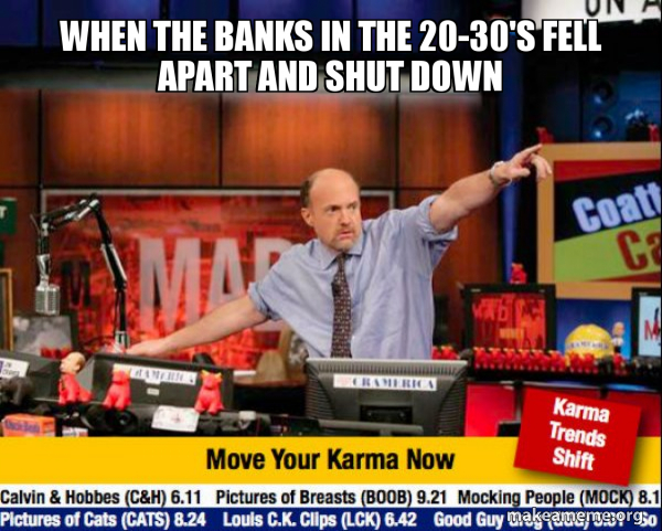 Mad Karma with Jim Cramer meme