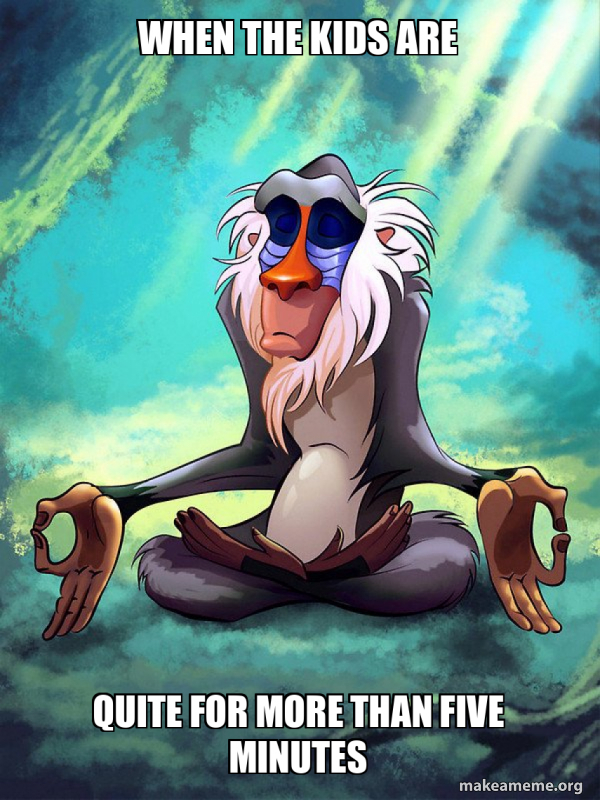 Rafiki Meditating - Lion King meme