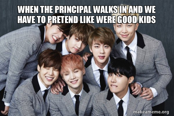 K-Pop Band BTS (Bangtan Boys) meme