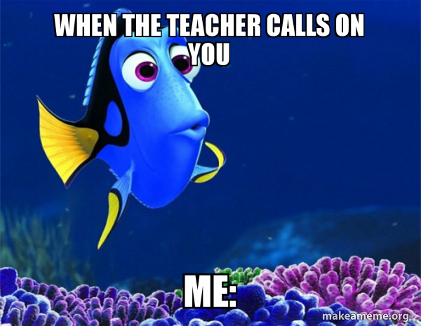 Dory from Nemo  (5 second memory) meme