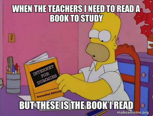when the teachers I need to read a book to study but these is the book ...