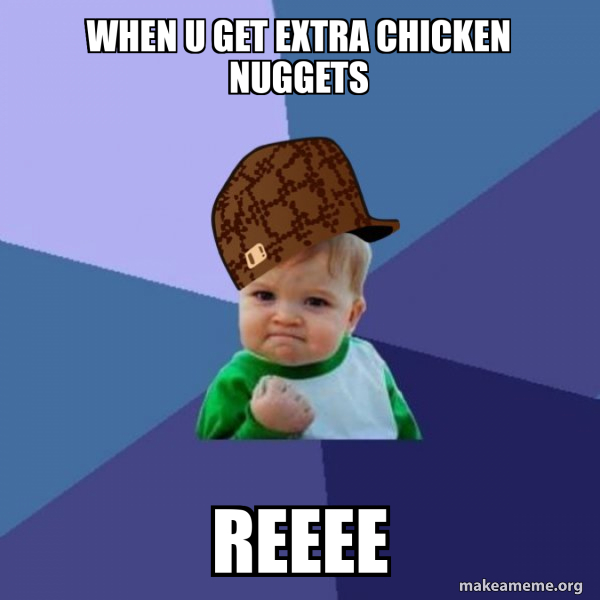 Scumbag Success Kid meme