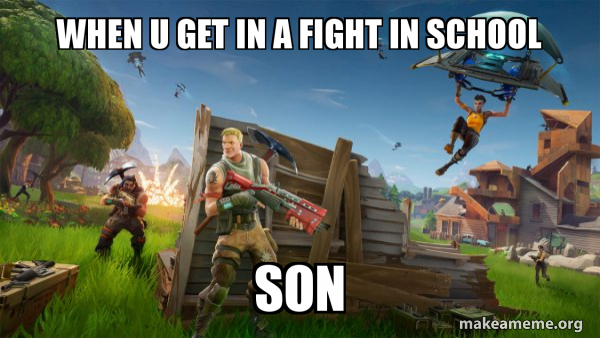 Fortnite Battle Royale game meme