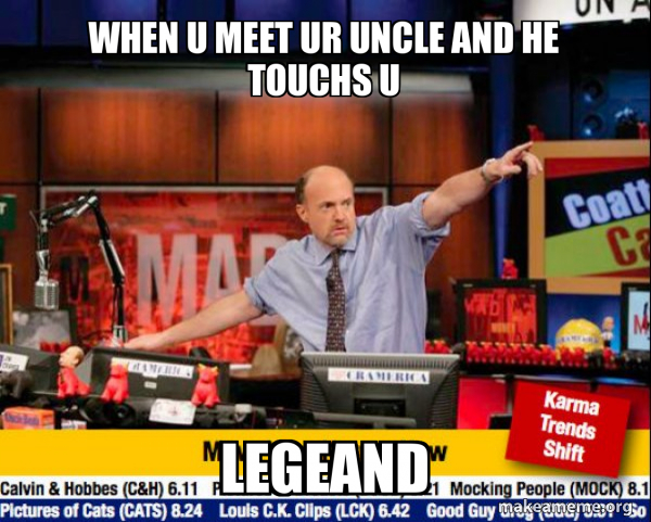 Mad Karma with Jim Cramer meme