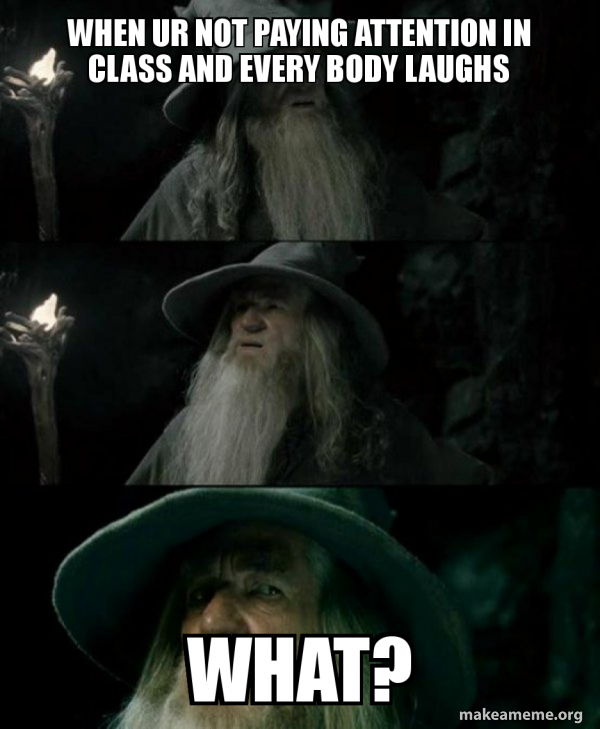 Confused Gandalf meme