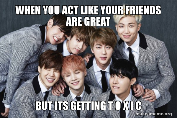 K-Pop Band BTS (Bangtan Boys) meme