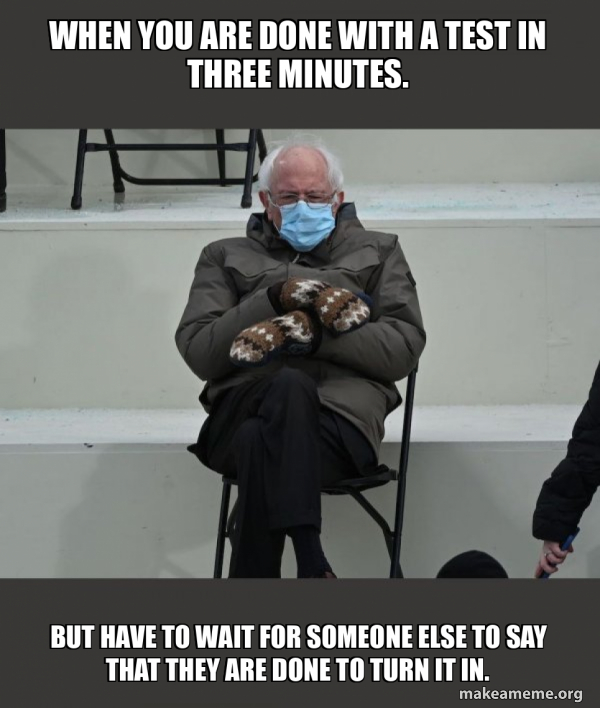 Bernie Sanders at the Inauguration meme