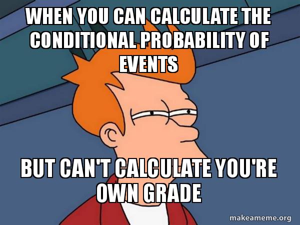 When you can calculate the conditional probability of events but can't ...