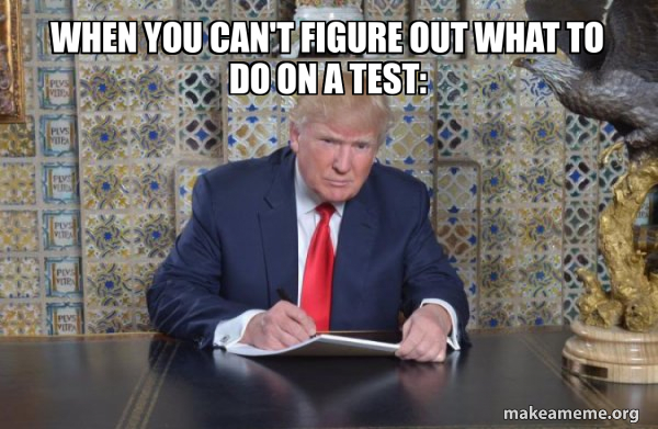 Donald Trump Writing Speech meme