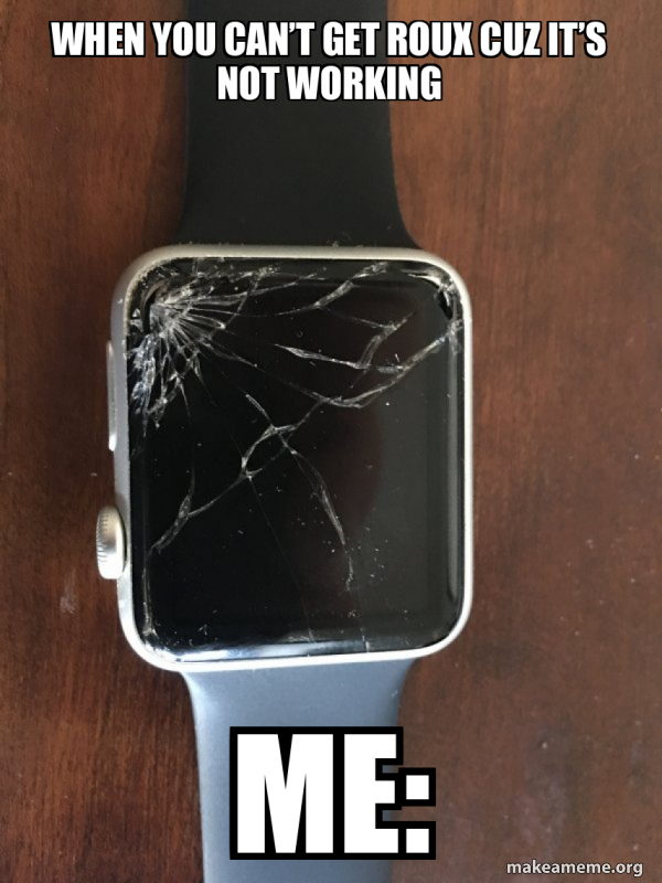 Broken Apple Watch meme