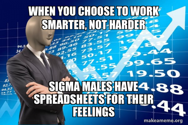 When you choose to work smarter, not harder Sigma males have ...