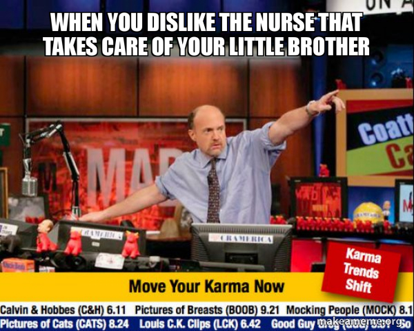 Mad Karma with Jim Cramer meme