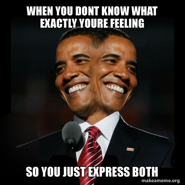 Two Faced Obama meme