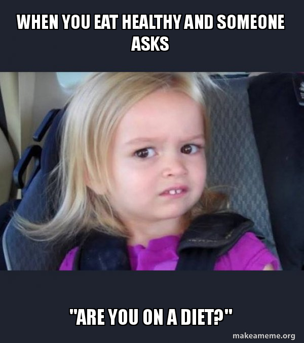 Are You Eating Healthy Meme
