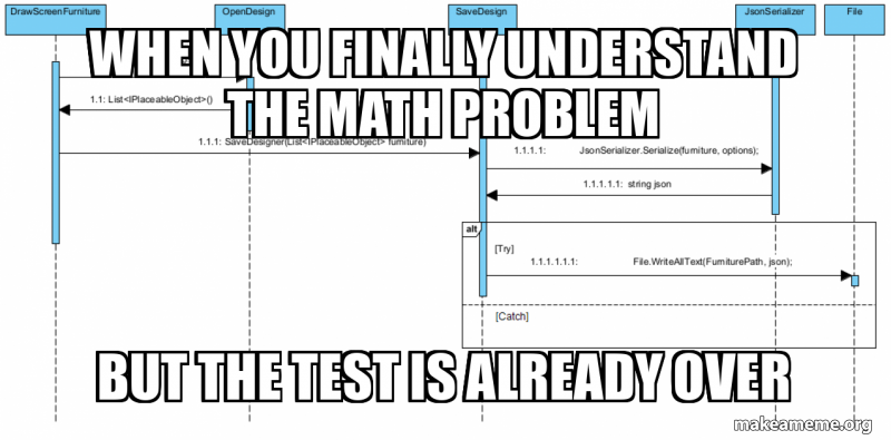 When you finally understand the math problem But the test is already ...