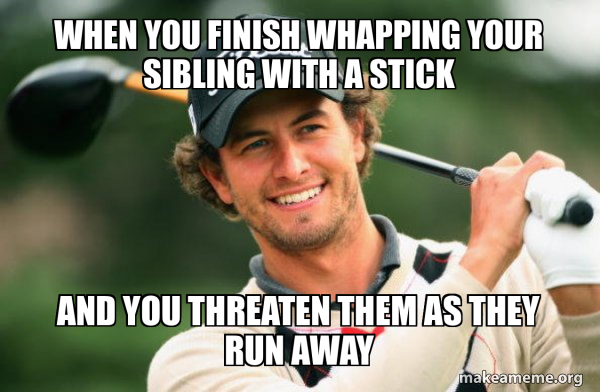 Adam Scott Golfer meme