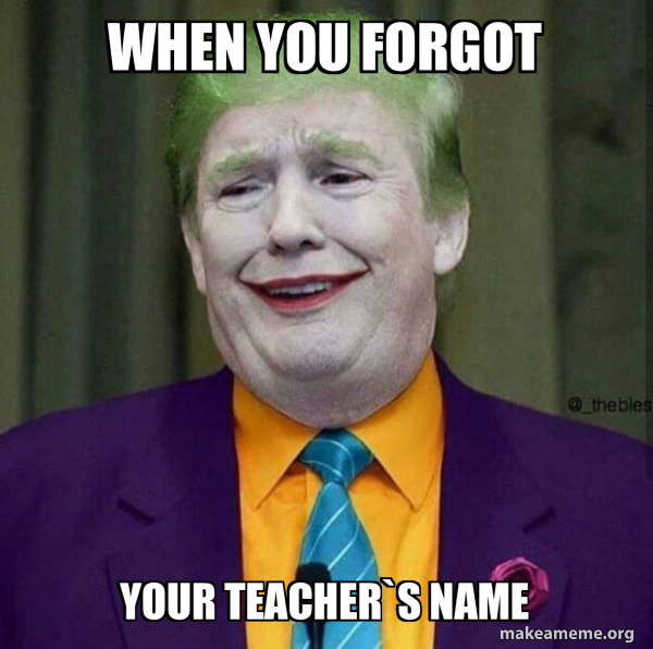 Donald Trump - The Joker meme