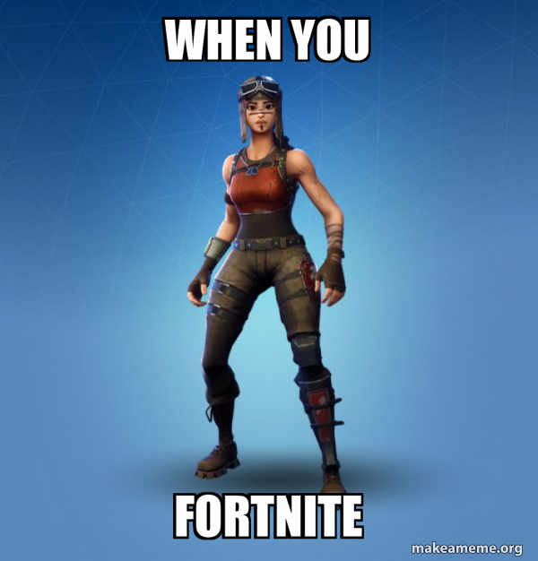 Renegade Raider Fortnite Skin meme