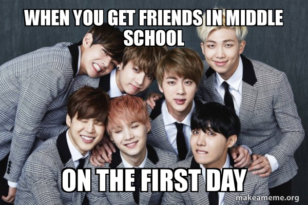 K-Pop Band BTS (Bangtan Boys) meme