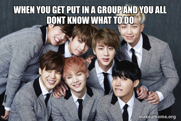 K-Pop Band BTS (Bangtan Boys) meme