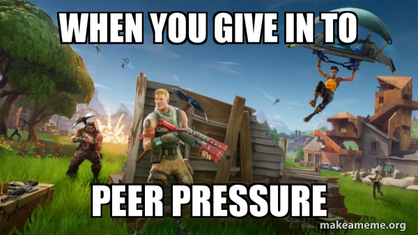 Fortnite Battle Royale game meme