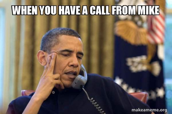 Obama Ordering a Pizza (on the phone) meme