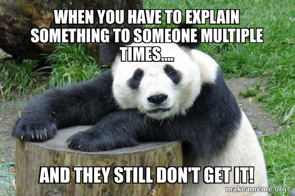 Confession Panda meme