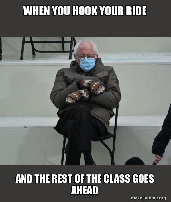 Bernie Sanders at the Inauguration meme