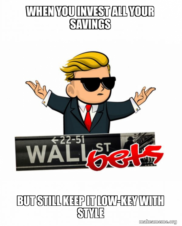 Wall Street Bets ( WallStreetBets ) Logo meme