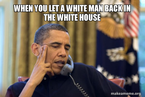 Obama Ordering a Pizza (on the phone) meme