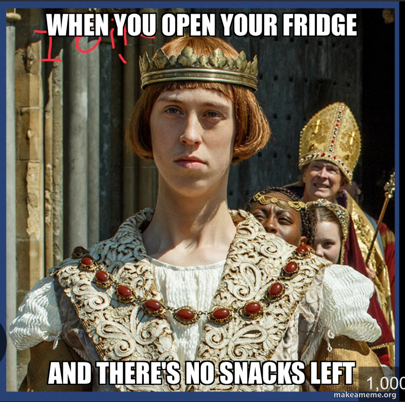 First Open Meme When you open your fridge and there's no snacks left Meme Generator