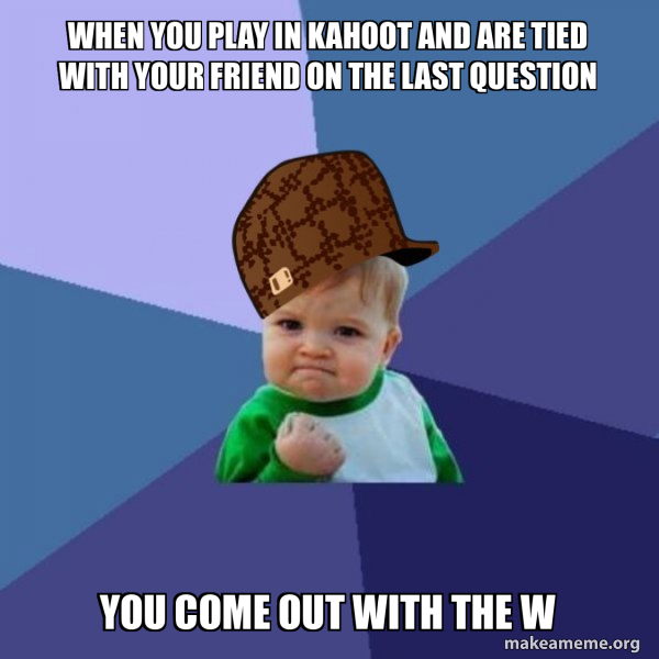 Scumbag Success Kid meme