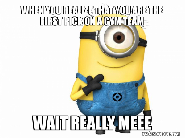 Thoughtful Minion  meme