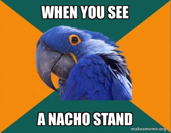 Paranoid Parrot meme