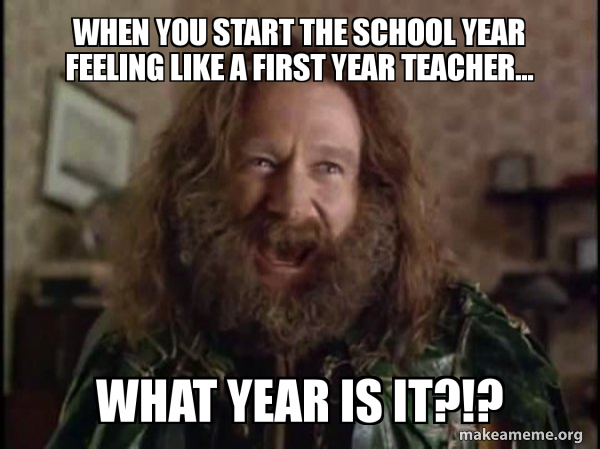 Robin Williams - What year is it? Jumanji meme