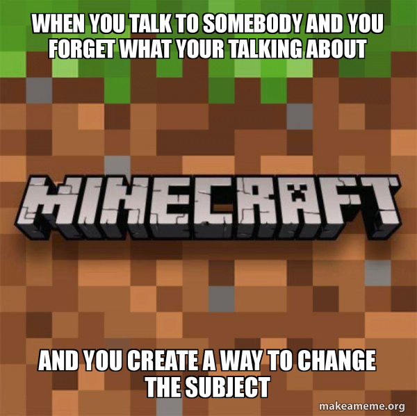 Minecraft meme