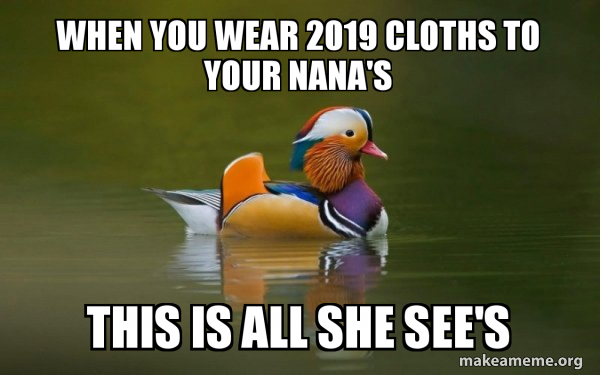 Fashionable Advice Mallard meme