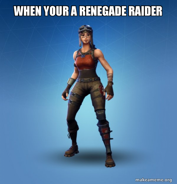 Renegade Raider Fortnite Skin meme