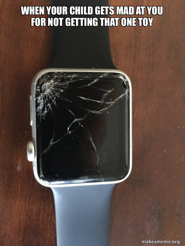 Broken Apple Watch meme