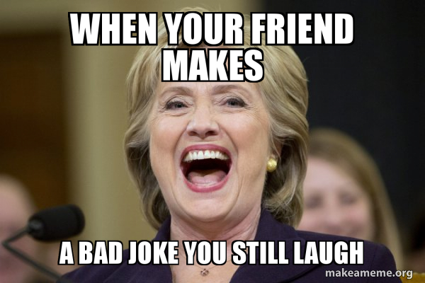 Hillary Clinton Laughs meme