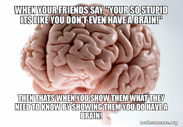 Scumbag Brain meme