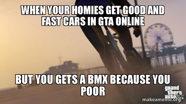 Grand Theft Auto Bicycles meme