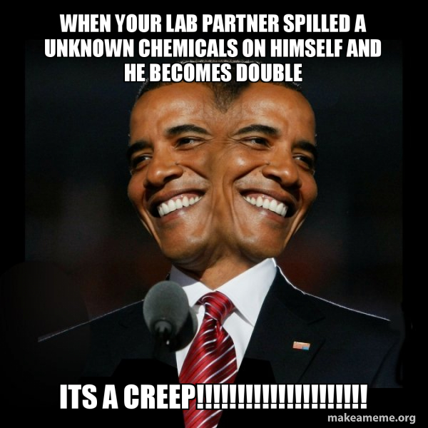 Two Faced Obama meme