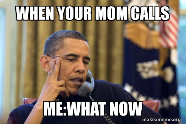 Obama Ordering a Pizza (on the phone) meme