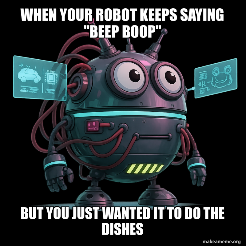 When your robot keeps saying 